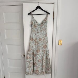 Hill House- Floral Print Sleeveless Dress- brand new